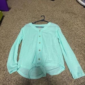Cute teal girls longsleeve